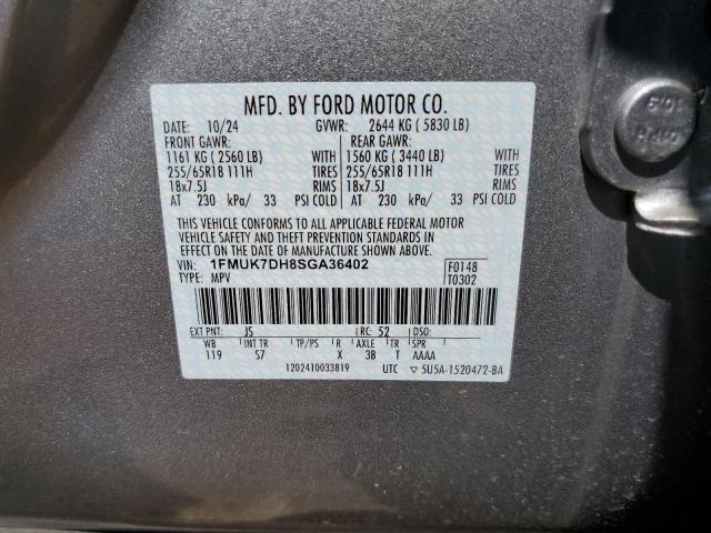 Photo 14 from auction – 2025 FORD EXPLORER ACTIVE with VIN 1FMUK7DH8SGA36402
