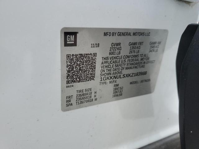 Photo 14 from auction – 2019 GMC ACADIA SLT with VIN 1GKKNULSXKZ183988