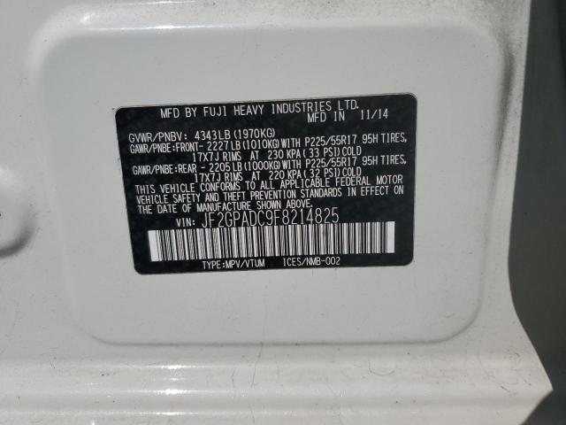 Снимка 14 от търг – 2015 SUBARU XV CROSSTR с VIN JF2GPADC9F8214825