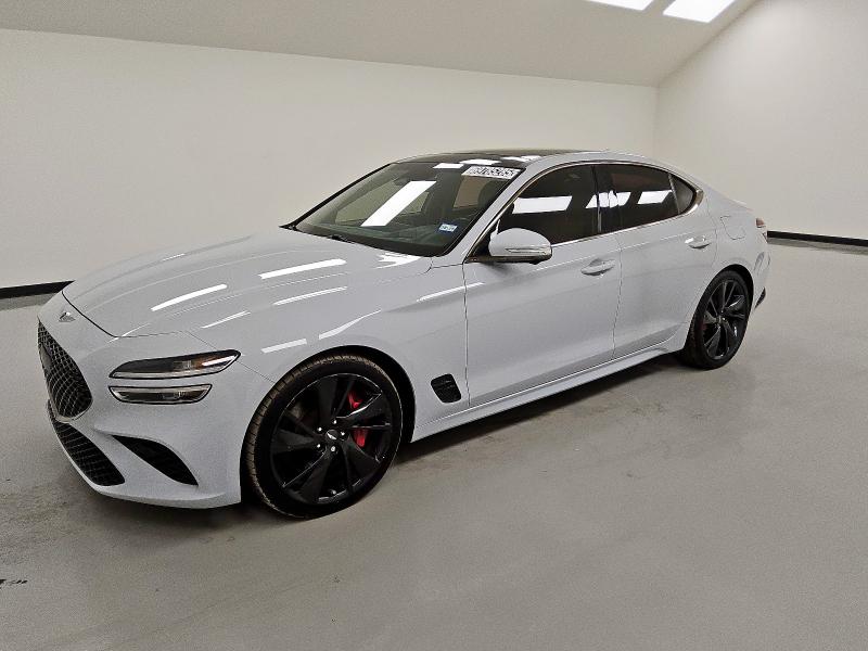 GENESIS G70 BASE 2022 with VIN KMTG54TEXNU085638 - Photo from auction