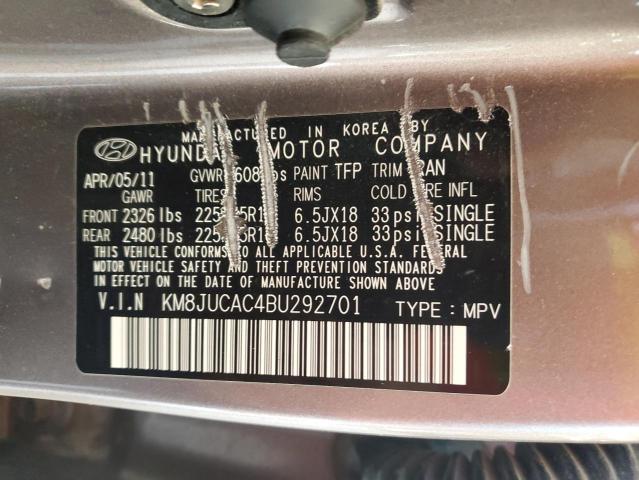 Photo 14 from auction – 2011 HYUNDAI TUCSON GLS with VIN KM8JUCAC4BU292701
