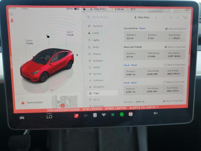 Photo 9 from auction – 2024 TESLA MODEL Y with VIN 7SAYGDED2RF120496