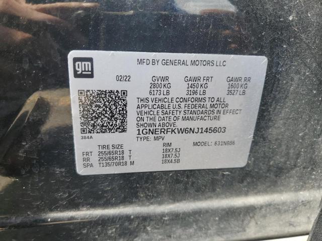 Photo 14 from auction – 2022 CHEVROLET TRAVERSE L with VIN 1GNERFKW6NJ145603