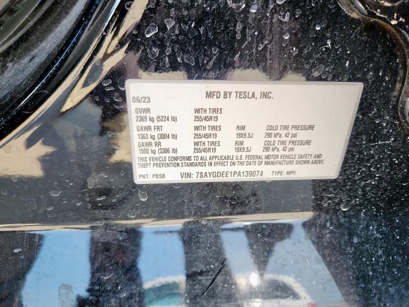 Photo 14 from auction – 2023 TESLA MODEL Y with VIN 7SAYGDEE1PA139074