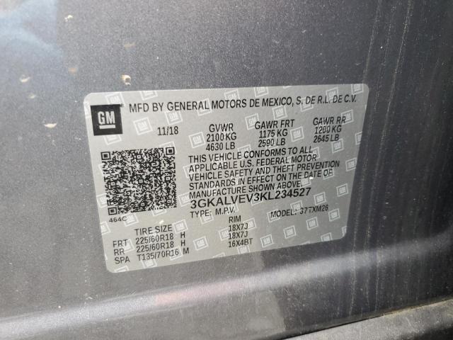 Photo 14 from auction – 2019 GMC TERRAIN SL with VIN 3GKALVEV3KL234527