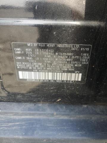 Photo 14 from auction – 2015 SUBARU OUTBACK with VIN 4S4BSBFC7F3284830