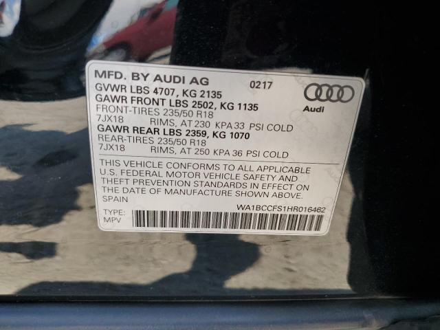 Photo 14 from auction – 2017 AUDI Q3 PREMIUM with VIN WA1BCCFS1HR016462