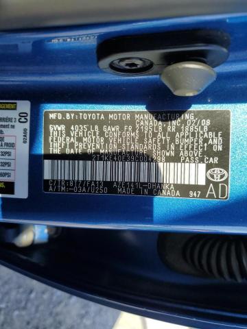 Photo 14 from auction – 2009 TOYOTA COROLLA MA with VIN 2T1KE40E39C004298