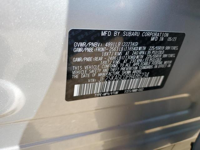 Photo 14 from auction – 2023 SUBARU FORESTER S with VIN JF2SKAGC0PH486234