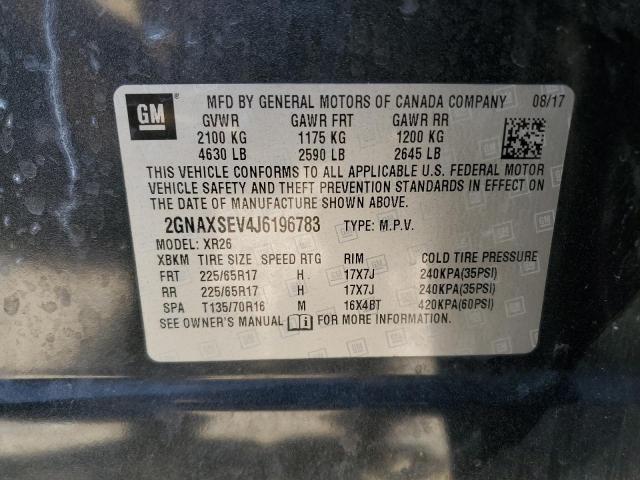 Photo 14 from auction – 2018 CHEVROLET EQUINOX LT with VIN 2GNAXSEV4J6196783