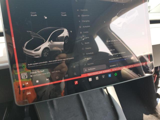 Photo 9 from auction – 2022 TESLA MODEL Y with VIN 7SAYGDEE3NF408563