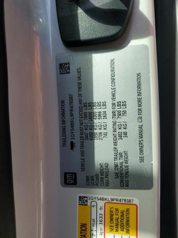 Photo 14 from auction – 2023 CADILLAC ESCALADE P with VIN 1GYS4BKL9PR479387