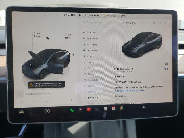 Photo 9 from auction – 2025 TESLA MODEL Y with VIN 7SAYGDED1SF279872