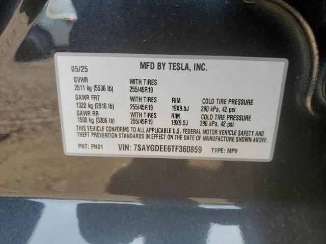 Photo 14 from auction – 2026 TESLA MODEL Y with VIN 7SAYGDEE6TF360859