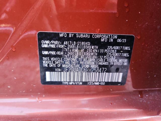 Zdjęcie 14 z aukcji – 2024 SUBARU CROSSTREK z VIN JF2GUADC6RH258472
