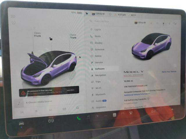 Photo 9 from auction – 2024 TESLA MODEL Y with VIN 7SAYGDEFXRA263288