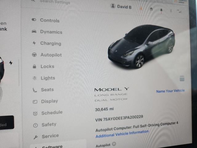 Photo 9 from auction – 2023 TESLA MODEL Y with VIN 7SAYGDEE3PA200229