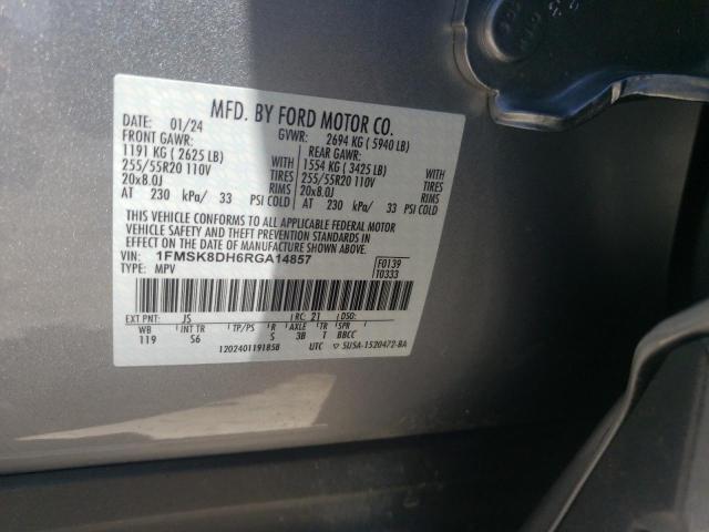 Photo 14 from auction – 2024 FORD EXPLORER X with VIN 1FMSK8DH6RGA14857