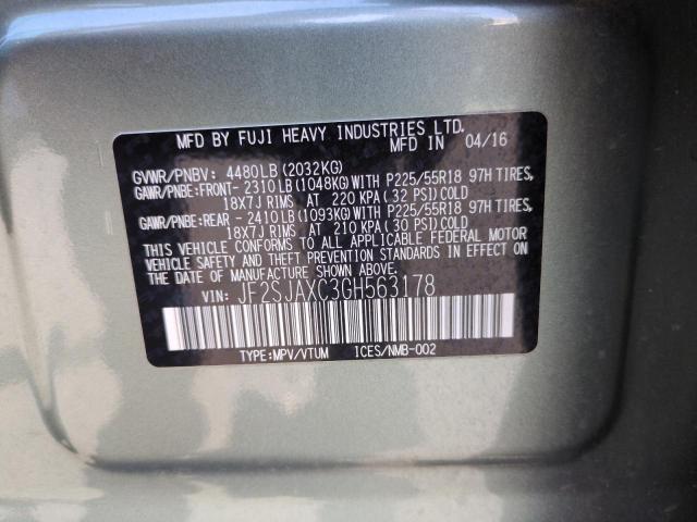 Photo 14 from auction – 2016 SUBARU FORESTER 2 with VIN JF2SJAXC3GH563178