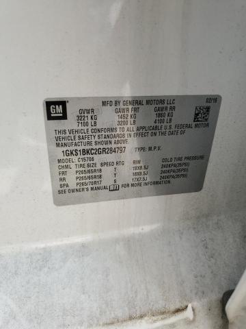 Photo 14 from auction – 2016 GMC YUKON SLT with VIN 1GKS1BKC2GR284797