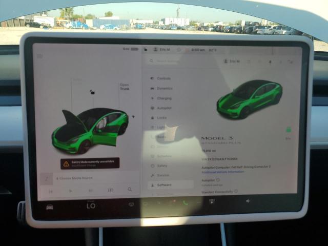 Photo 9 from auction – 2020 TESLA MODEL 3 with VIN 5YJ3E1EA3LF703684