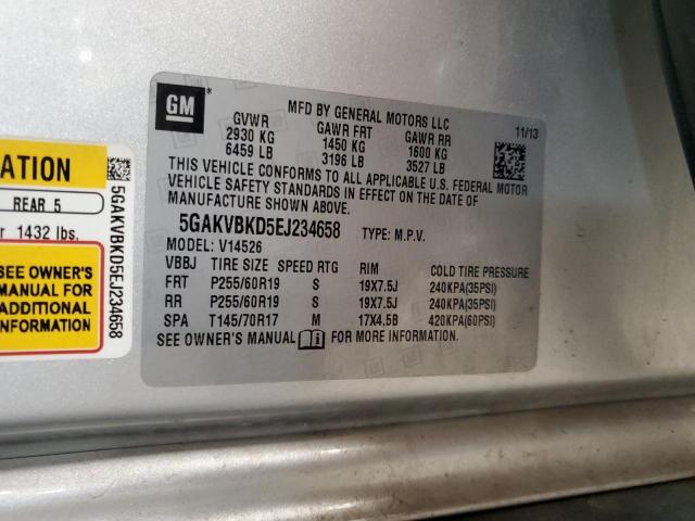 Photo 14 from auction – 2014 BUICK ENCLAVE with VIN 5GAKVBKD5EJ234658
