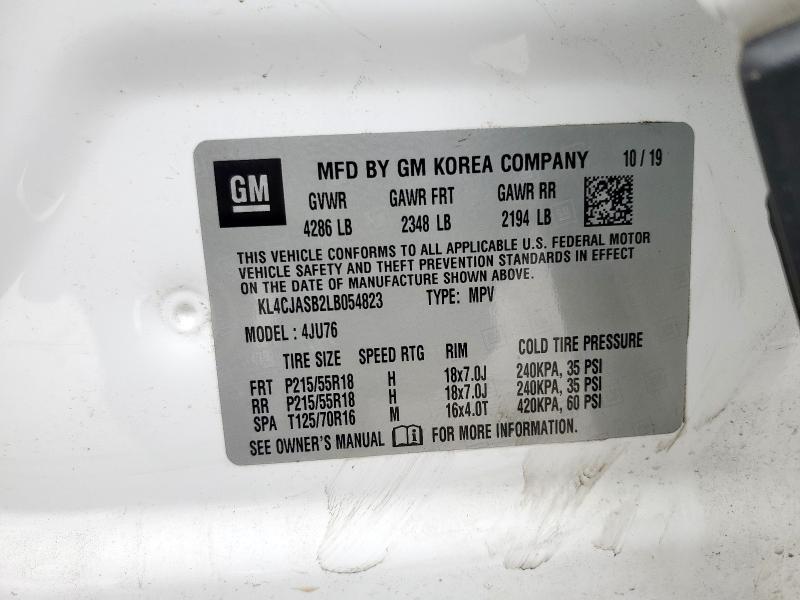 Photo 14 from auction – 2020 BUICK ENCORE PRE with VIN KL4CJASB2LB054823