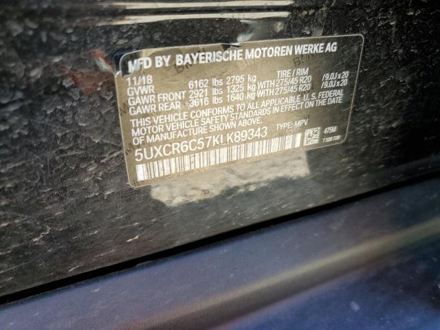 Photo 14 from auction – 2019 BMW X5 with VIN 5UXCR6C57KLK89343