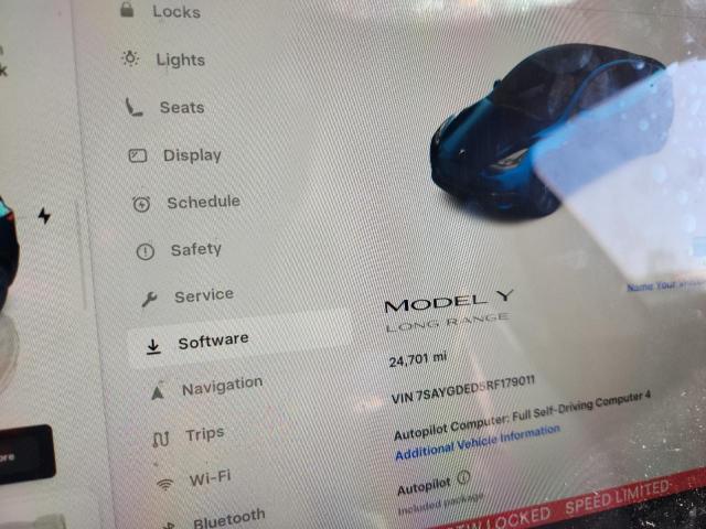 Photo 9 from auction – 2024 TESLA MODEL Y with VIN 7SAYGDED5RF179011