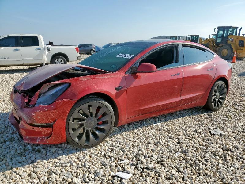 TESLA MODEL 3 2022 with VIN 5YJ3E1EC2NF315348 - Photo from auction