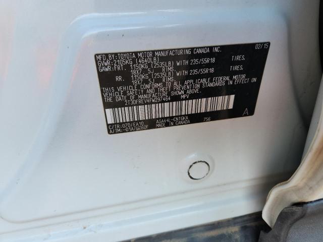 Photo 14 from auction – 2015 TOYOTA RAV4 LIMIT with VIN 2T3DFREV4FW297464