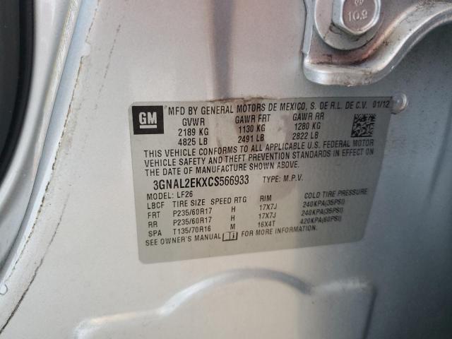 Photo 14 from auction – 2012 CHEVROLET CAPTIVA SP with VIN 3GNAL2EKXCS566933