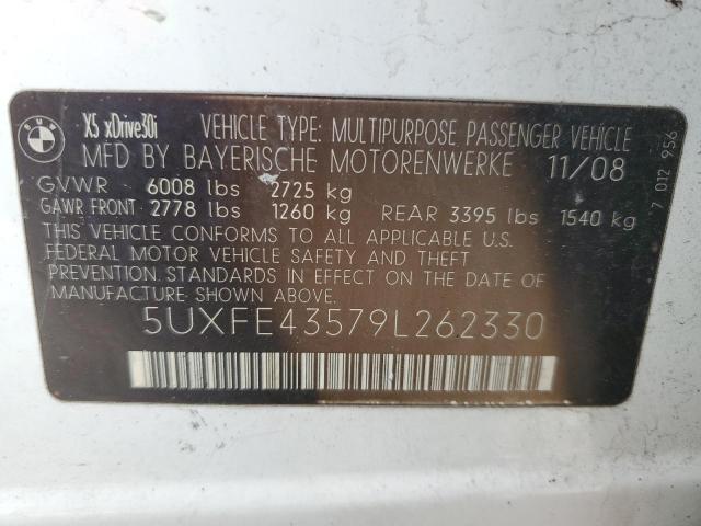 Photo 14 from auction – 2009 BMW X5 XDRIVE3 with VIN 5UXFE43579L262330
