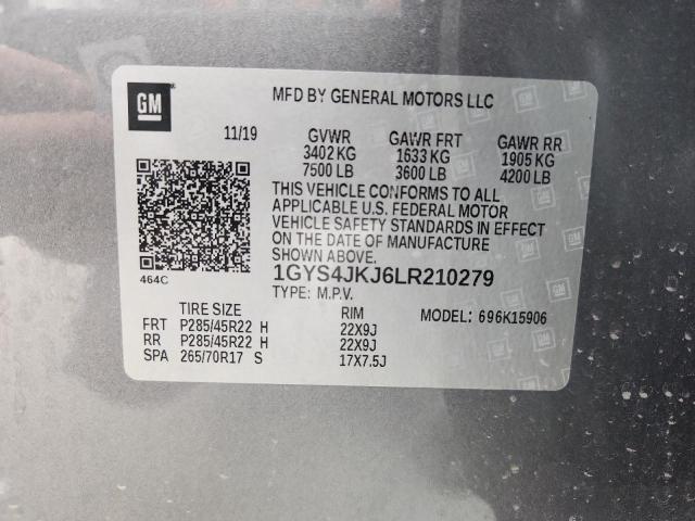 Photo 14 from auction – 2020 CADILLAC ESCALADE E with VIN 1GYS4JKJ6LR210279