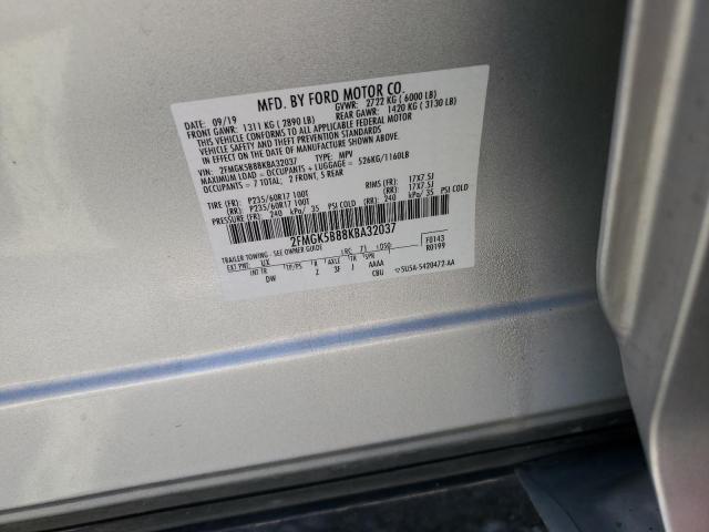 Photo 14 from auction – 2019 FORD FLEX SE with VIN 2FMGK5B88KBA32037