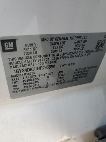 Photo 14 from auction – 2017 CADILLAC ESCALADE P with VIN 1GYS4DKJ1HR246650