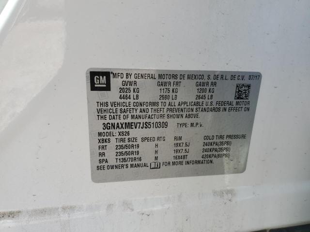 Photo 14 from auction – 2018 CHEVROLET EQUINOX PR with VIN 3GNAXMEV7JS510309