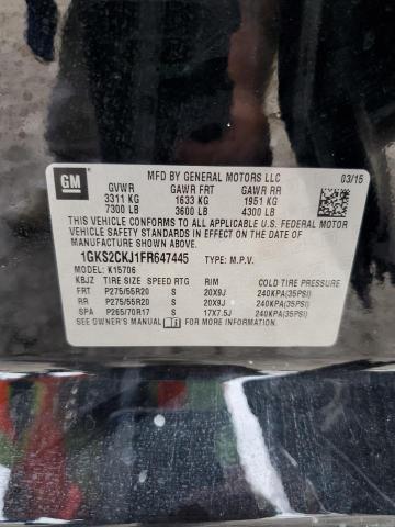 Photo 14 from auction – 2015 GMC YUKON DENA with VIN 1GKS2CKJ1FR647445