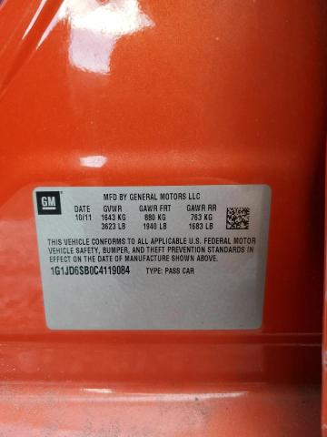 Снимка 14 от търг – 2012 CHEVROLET SONIC LT с VIN 1G1JD6SB0C4119084