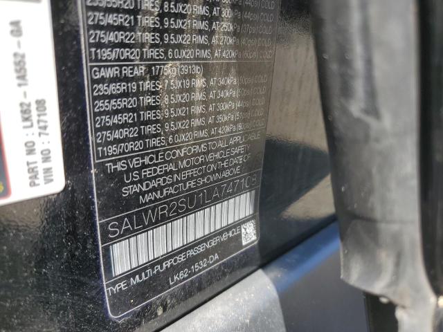 Photo 14 from auction – 2020 LAND ROVER RANGE ROVE with VIN SALWR2SU1LA747108