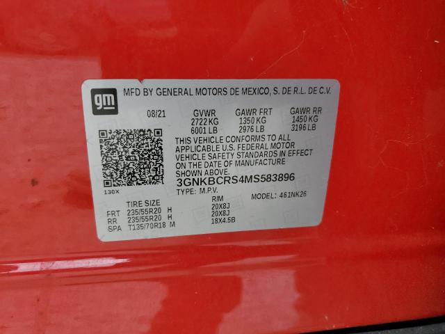 Photo 14 from auction – 2021 CHEVROLET BLAZER 2LT with VIN 3GNKBCRS4MS583896