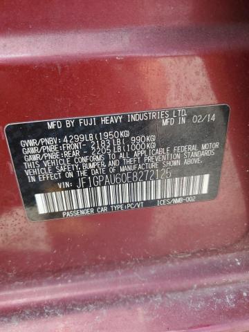 Photo 14 from auction – 2014 SUBARU IMPREZA SP with VIN JF1GPAU60E8272125