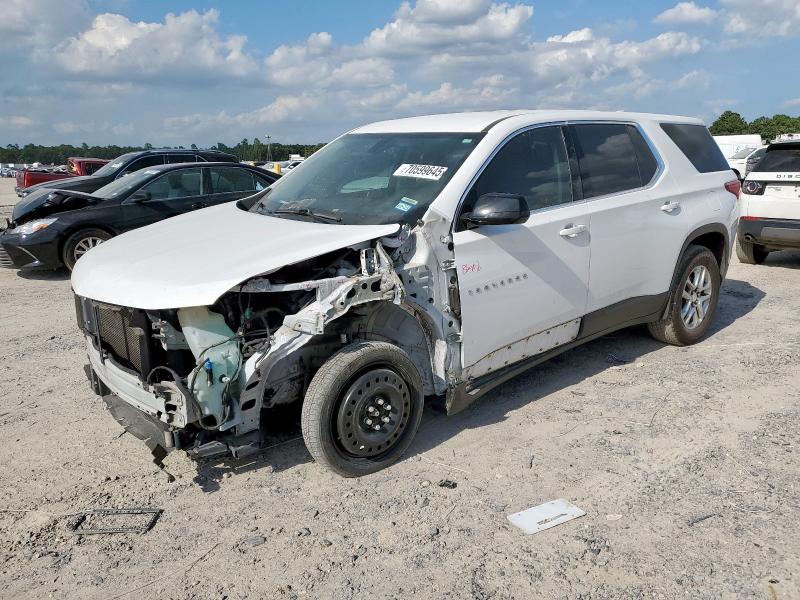 CHEVROLET TRAVERSE LS 2020 with VIN 1GNERFKW1LJ240227 - Photo from auction