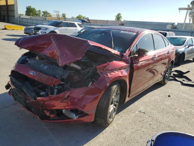 FORD FUSION SE 2017 with VIN 3FA6P0T98HR219709 - Photo from auction