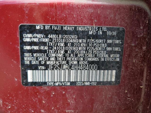 Photo 14 from auction – 2017 SUBARU FORESTER 2 with VIN JF2SJABC4HH484000