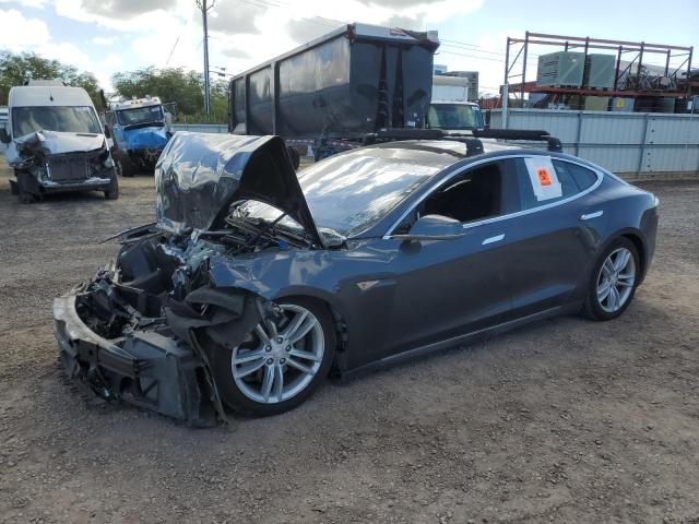 TESLA MODEL S 2015 with VIN 5YJSA1E25FF118349 - Photo from auction