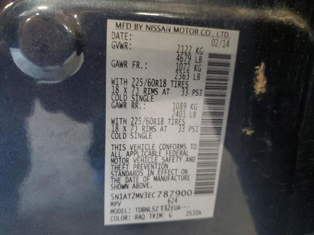 Photo 14 from auction – 2014 NISSAN ROGUE S with VIN 5N1AT2MV3EC787900