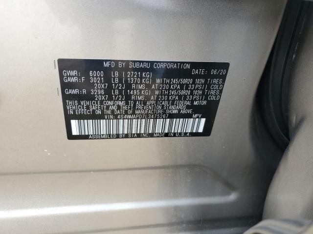 Photo 14 from auction – 2020 SUBARU ASCENT LIMITED with VIN 4S4WMAPD7L3475267