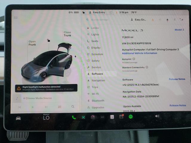 Photo 9 from auction – 2023 TESLA MODEL 3 with VIN 5YJ3E1EA9PF578518