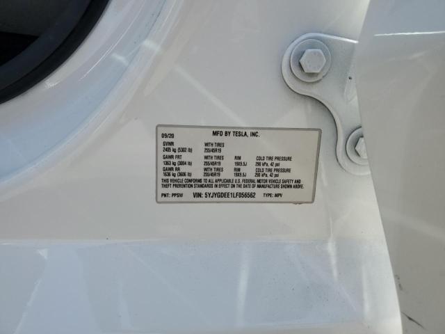 Photo 14 from auction – 2020 TESLA MODEL Y with VIN 5YJYGDEE1LF056562